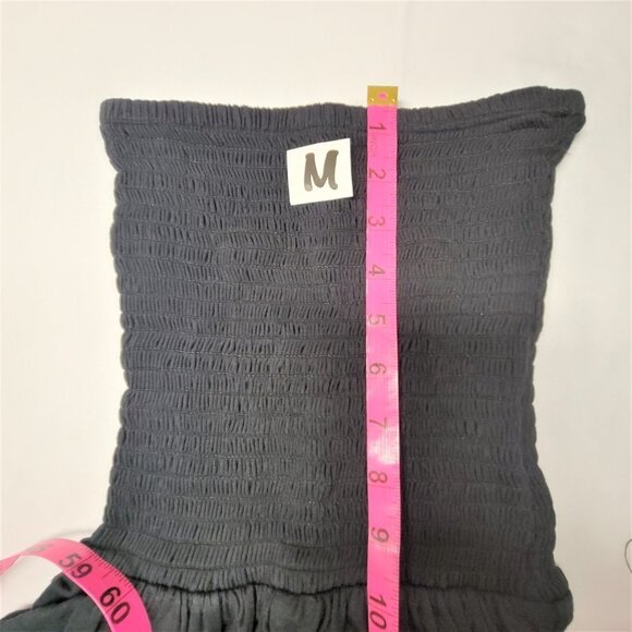 Strapless Smocked Flared Wide Leg Jumpsuit -  Size M Size L - NEW ! - Picture 7 of 10